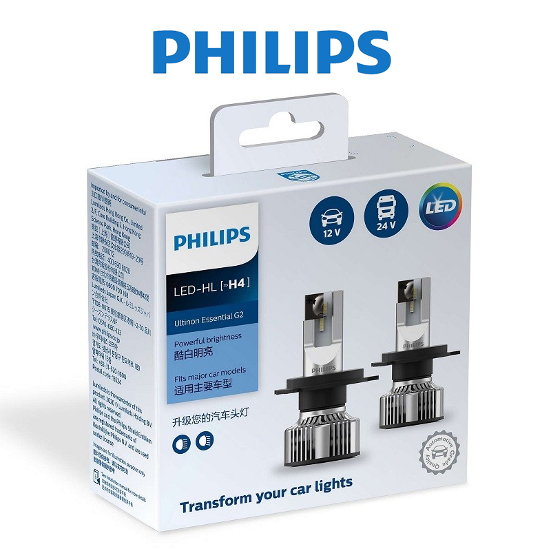  Philips  LED  Ultinon  Essential G2 H4  Lampu  Mobil LED  SM 