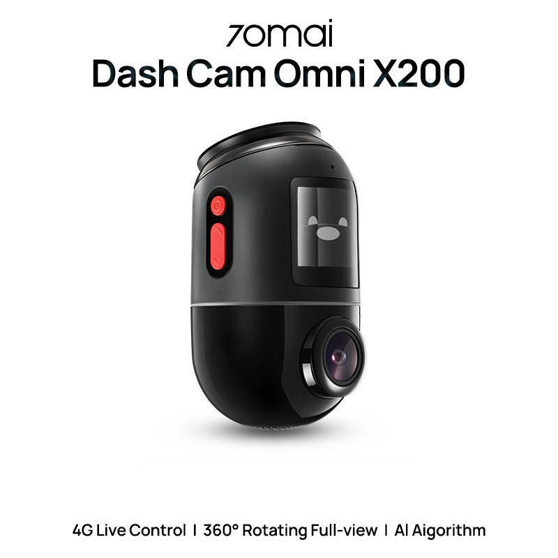 70mai Dash Cam Omni X200 360° Full View - Built in 128GB