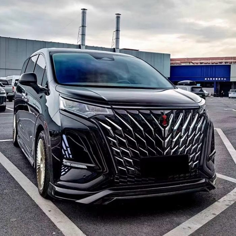 Hasil-Instalasi-Front-Grill-V-Shape-Black-Denza-D9